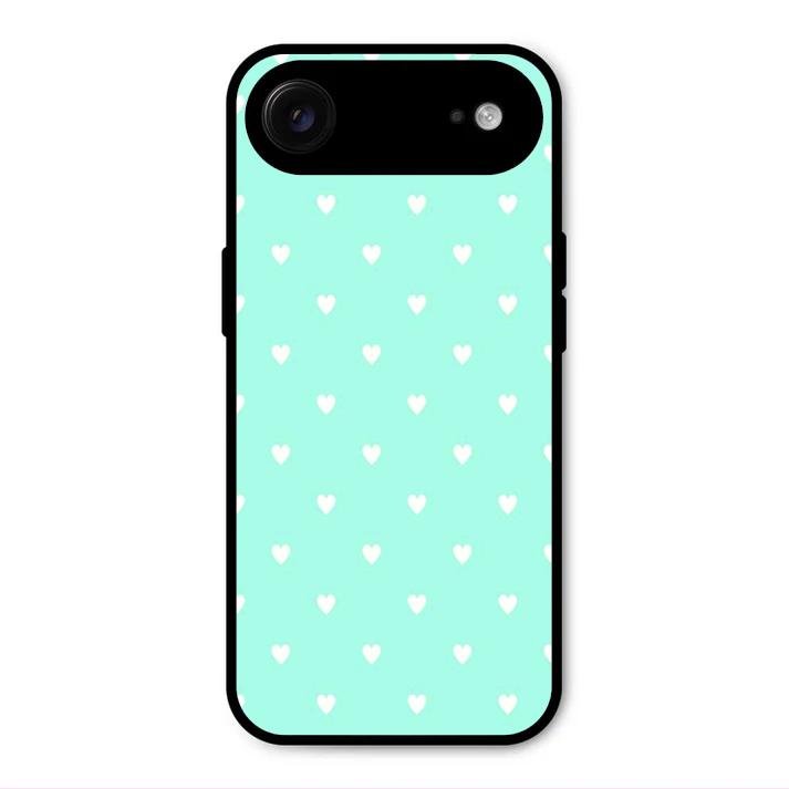 Heart Design Glossy Metal Case Cover For iPhone Air