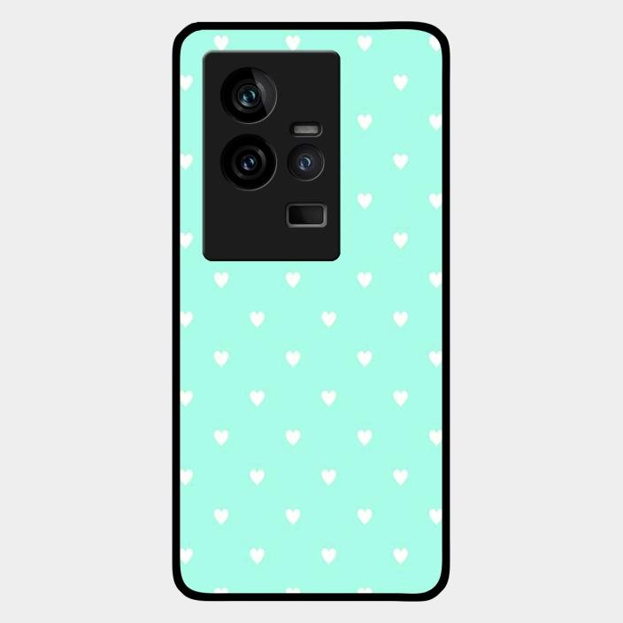 Heart Design Glossy Metal Case Cover For Iqoo 11 5G
