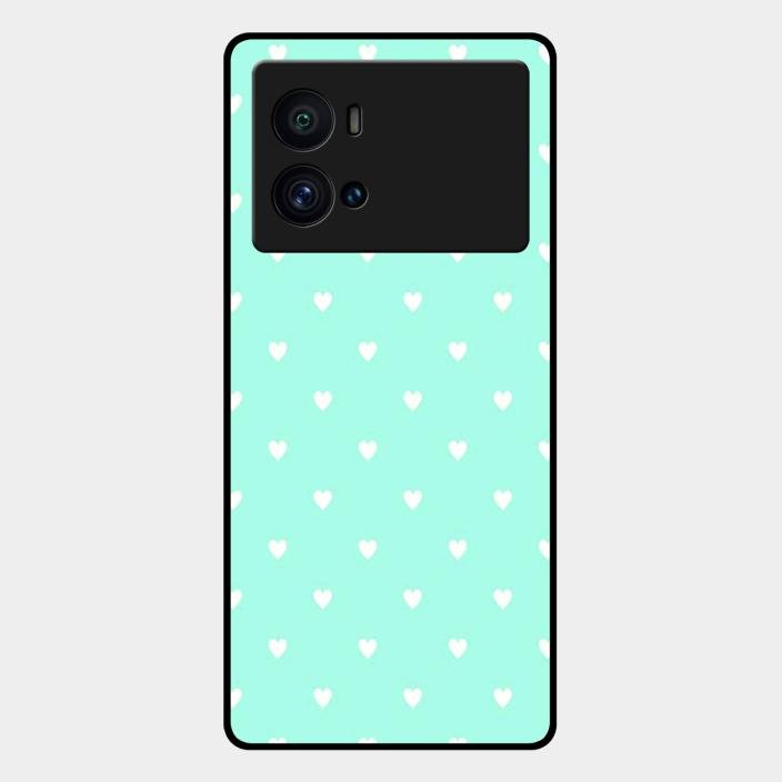 Heart Design Glossy Metal Case Cover For Iqoo 9 Pro 5G