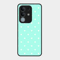 Heart Design Glossy Metal Case Cover For iQOO Z10x 5G