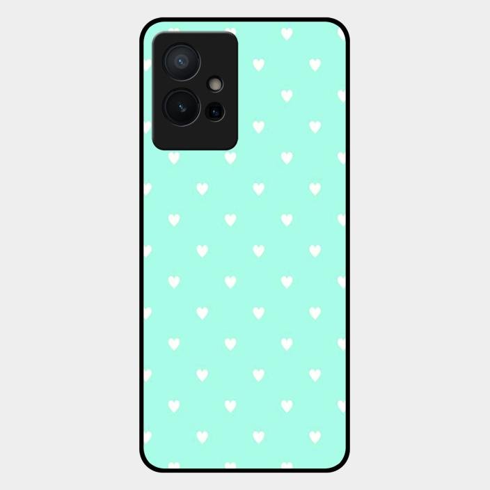 Heart Design Glossy Metal Case Cover For Iqoo Z6 5G