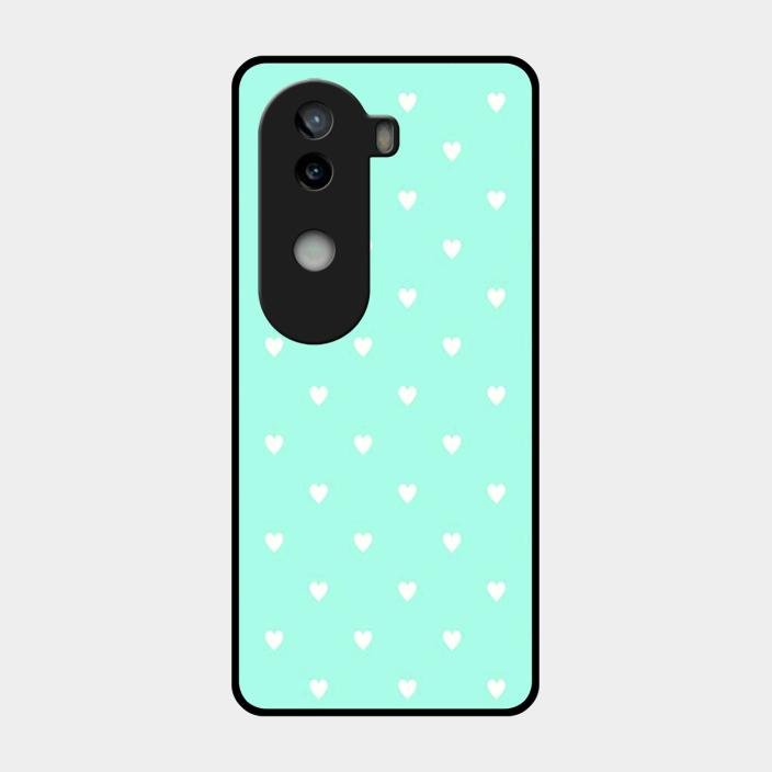 Heart Design Glossy Metal Case Cover For Iqoo Z9S 5G