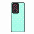Heart Design Glossy Metal Case Cover For Motorola Edge 50 Fusion 5G