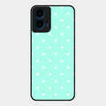 Heart Design Glossy Metal Case Cover For Motorola G45 5G