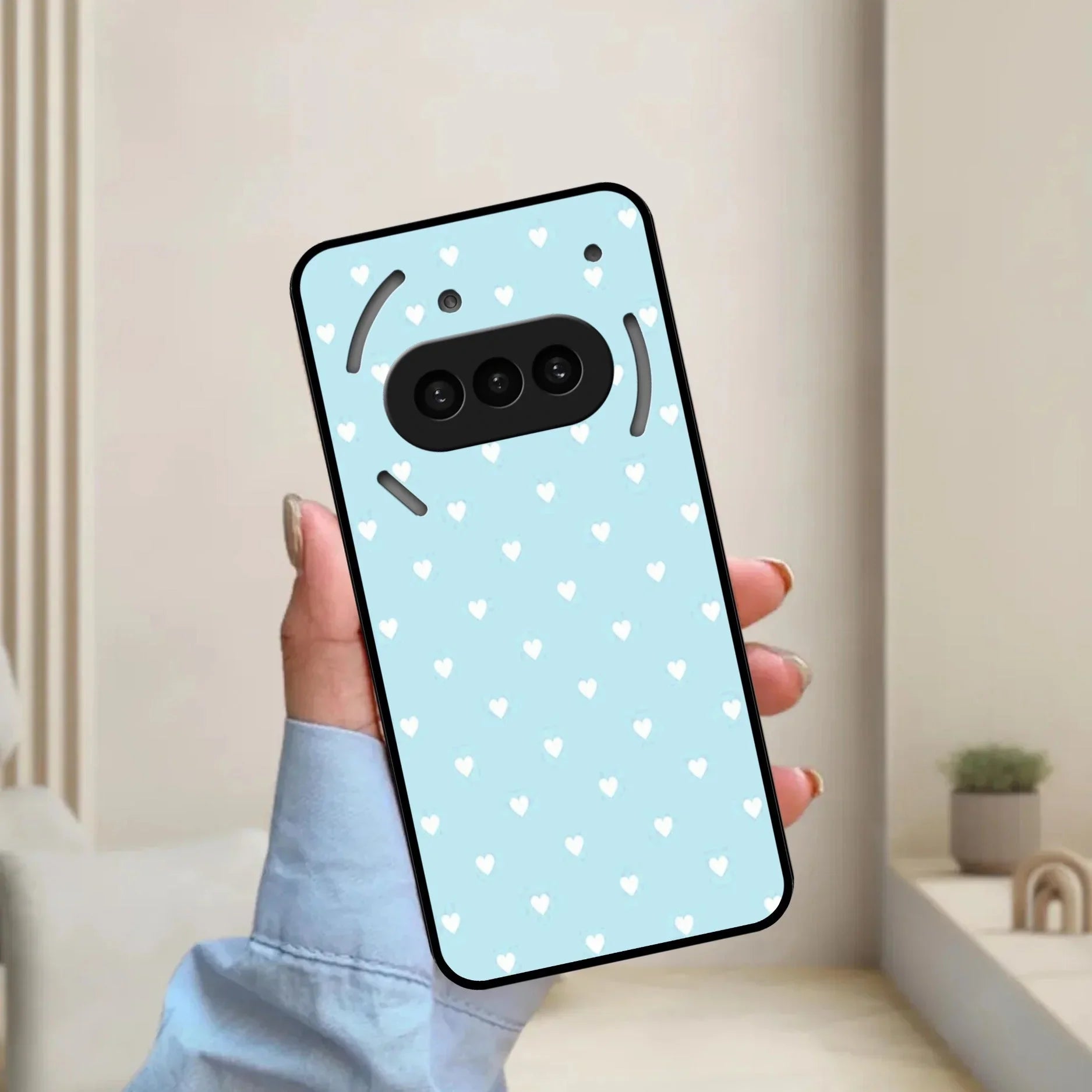 Heart Design Glossy Metal Case Cover For Nothing - ShopOnCliQ