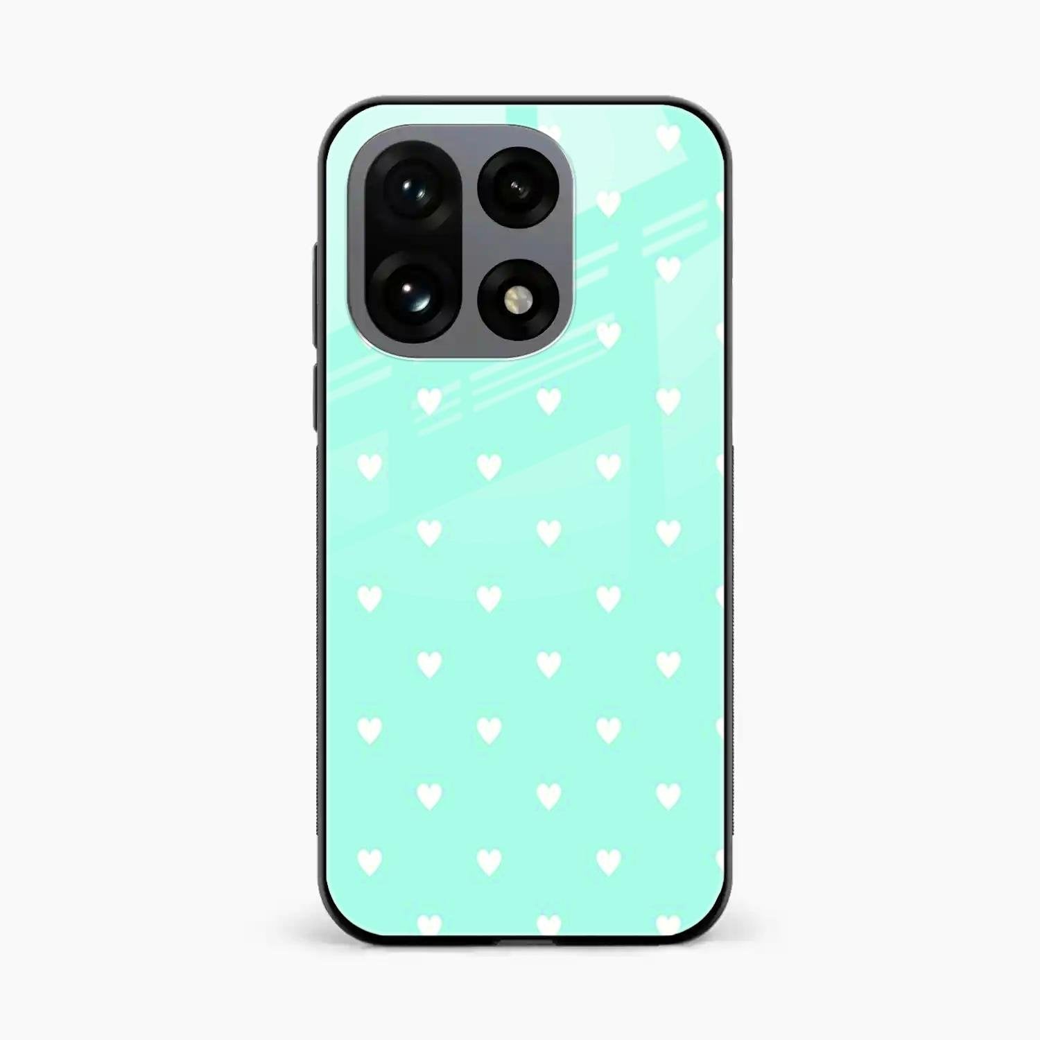 Heart Design Glossy Metal Case Cover For OnePlus 15 5G