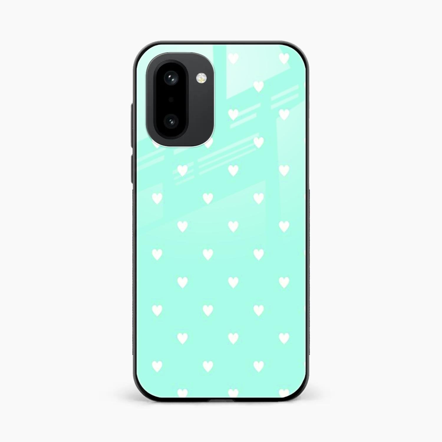 Heart Design Glossy Metal Case Cover For OnePlus 15R 5G