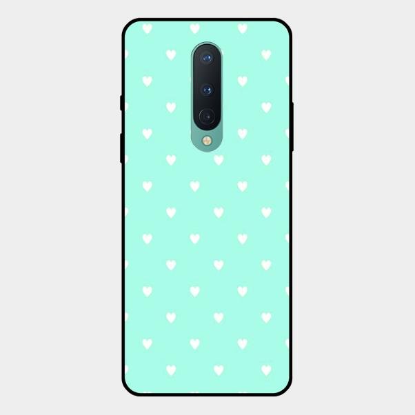 Heart Design Glossy Metal Case Cover For Oneplus 8