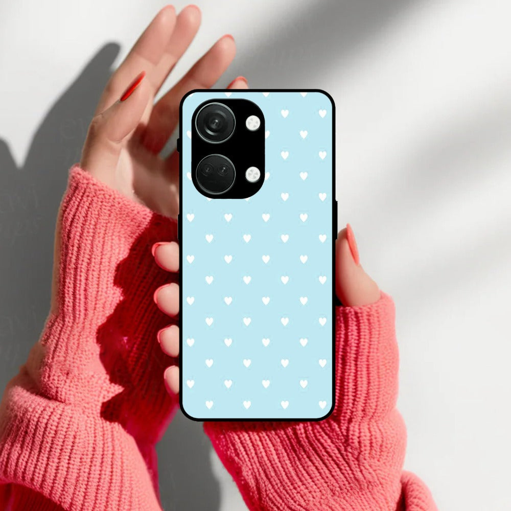 Heart Design Glossy Metal Case Cover For OnePlus