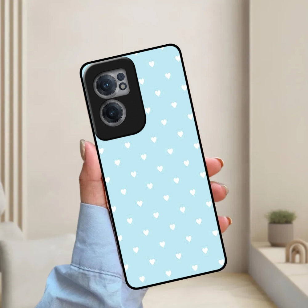 Heart Design Glossy Metal Case Cover For OnePlus