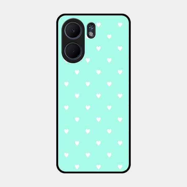 Heart Design Glossy Metal Case Cover For Oppo A5X 5G
