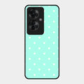 Heart Design Glossy Metal Case Cover For Oppo F25 Pro 5G