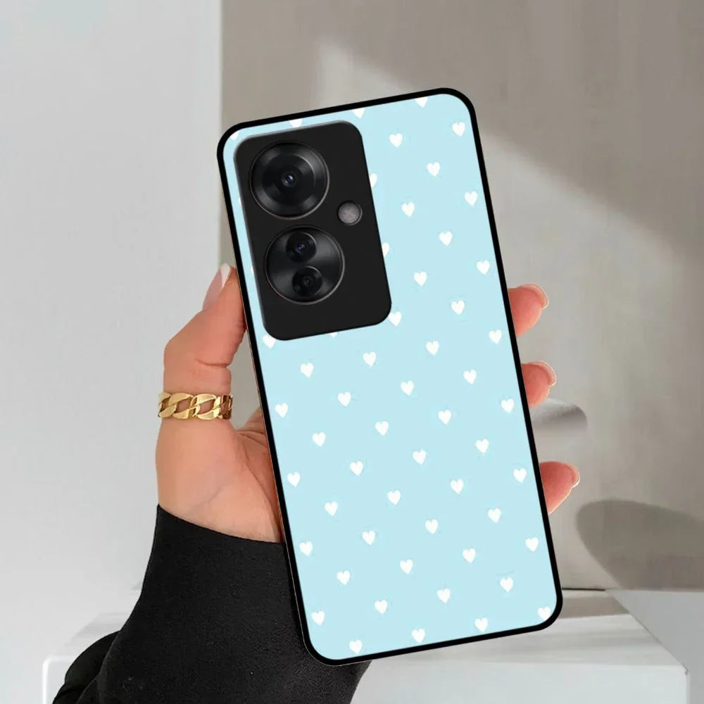 Heart Design Glossy Metal Case Cover For Oppo - ShopOnCliQ