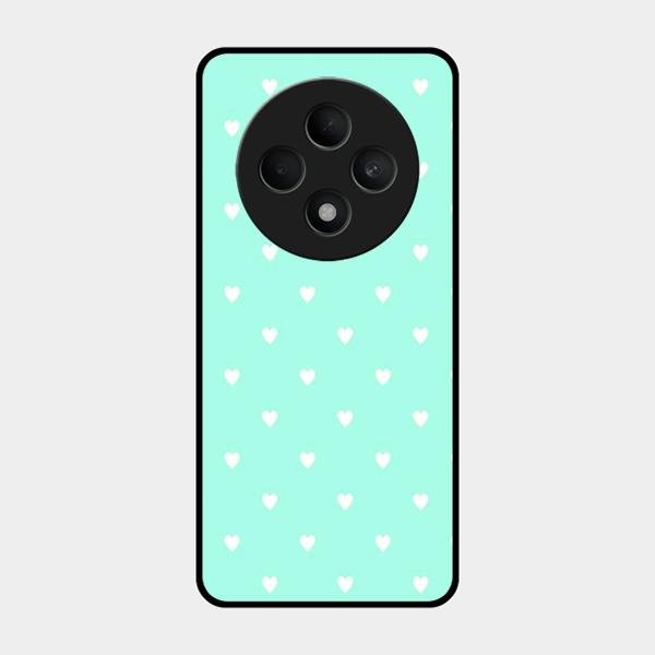 Heart Design Glossy Metal Case Cover For Oppo F27 5G