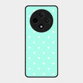 Heart Design Glossy Metal Case Cover For Oppo F27 Pro Plus 5G