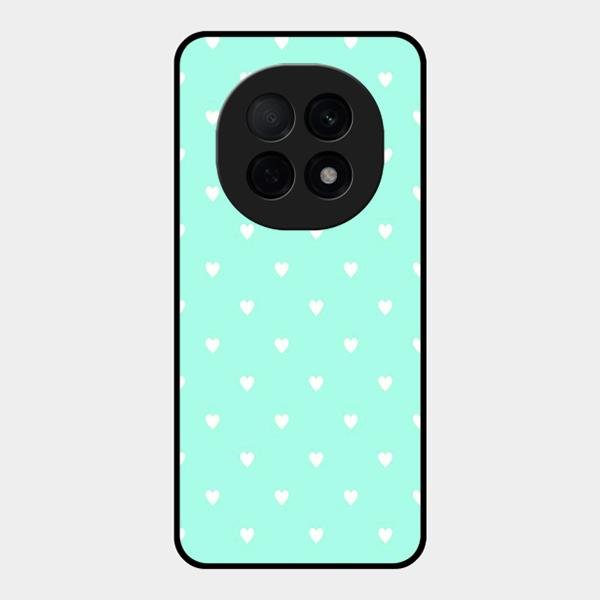 Heart Design Glossy Metal Case Cover For Oppo F29 Pro 5G