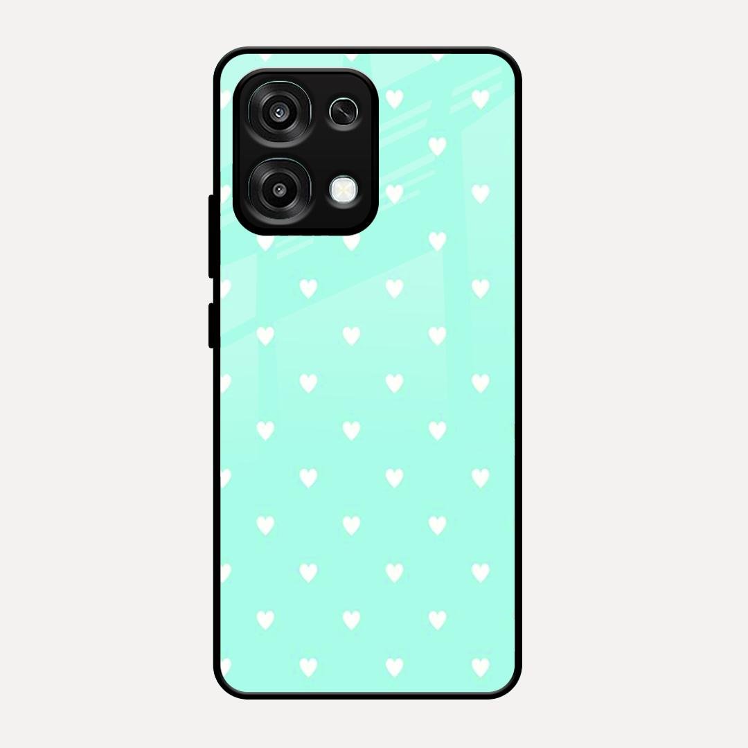 Heart Design Glossy Metal Case Cover For Oppo F31 5G
