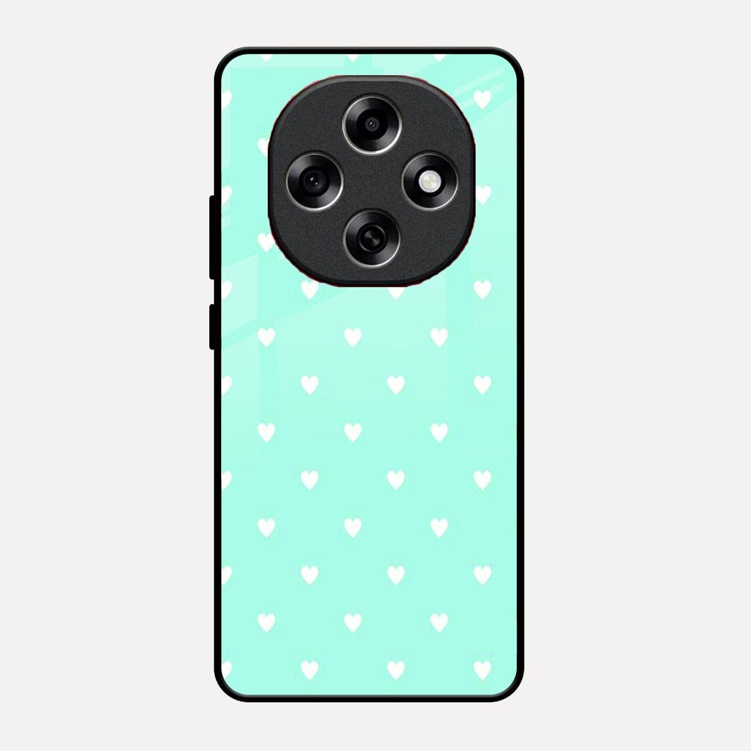 Heart Design Glossy Metal Case Cover For Oppo F31 Pro 5G