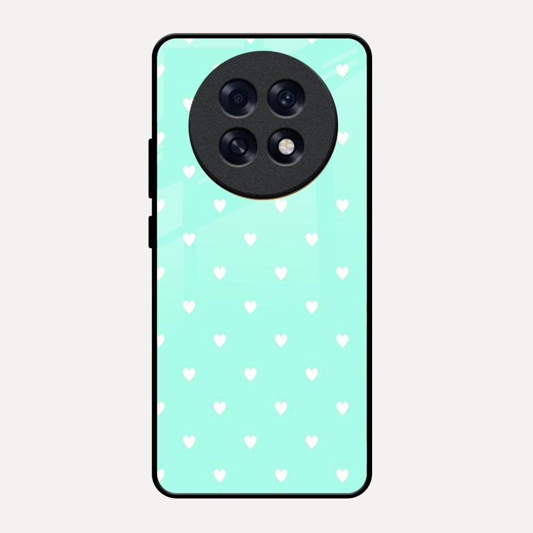 Heart Design Glossy Metal Case Cover For Oppo F31 Pro Plus 5G