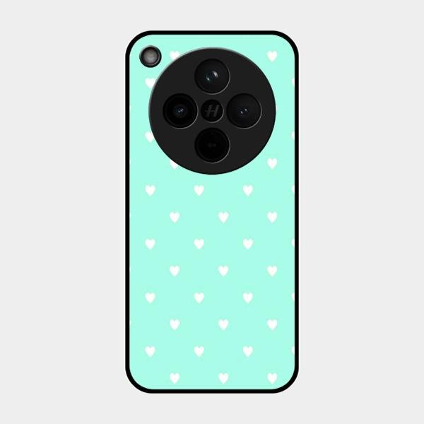 Heart Design Glossy Metal Case Cover For Oppo Find X8 5G