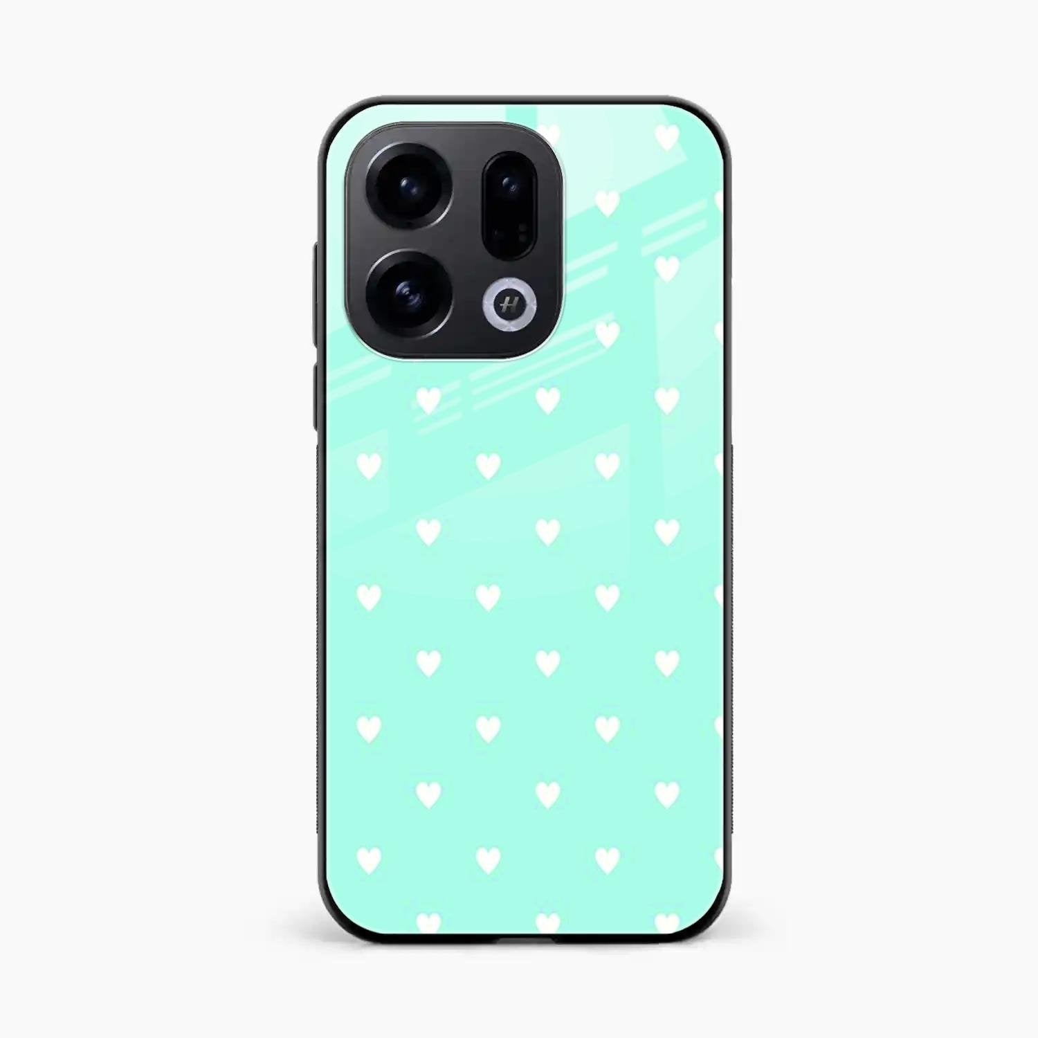 Heart Design Glossy Metal Case Cover For Oppo Find X9 5G