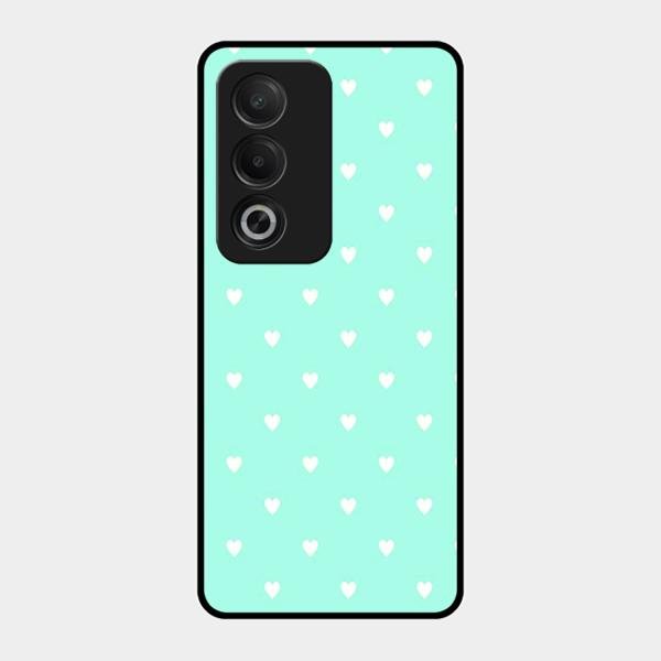 Heart Design Glossy Metal Case Cover For Oppo K12X 5G