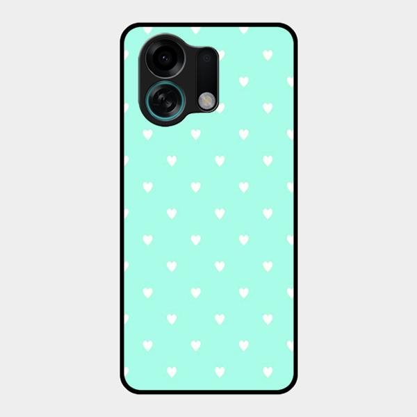 Heart Design Glossy Metal Case Cover For Oppo K13 Turbo 5G
