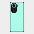Heart Design Glossy Metal Case Cover For Oppo Reno 11 5G