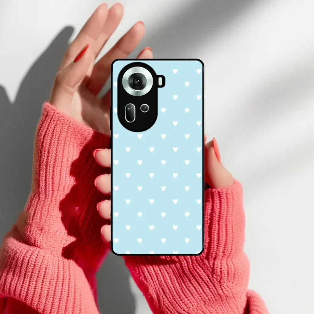 Heart Design Glossy Metal Case Cover For Oppo - ShopOnCliQ