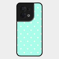 Heart Design Glossy Metal Case Cover For Oppo Reno 8 5G