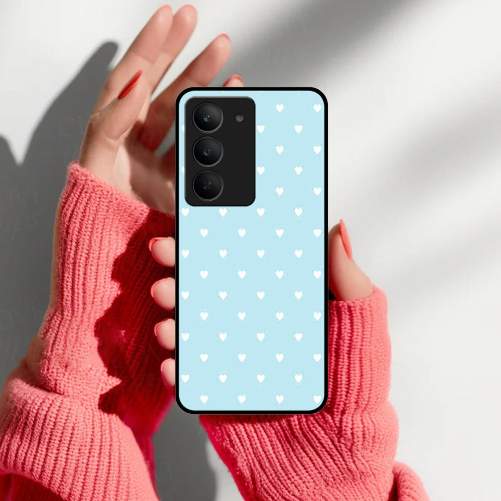 Heart Design Glossy Metal Case Cover For Realme