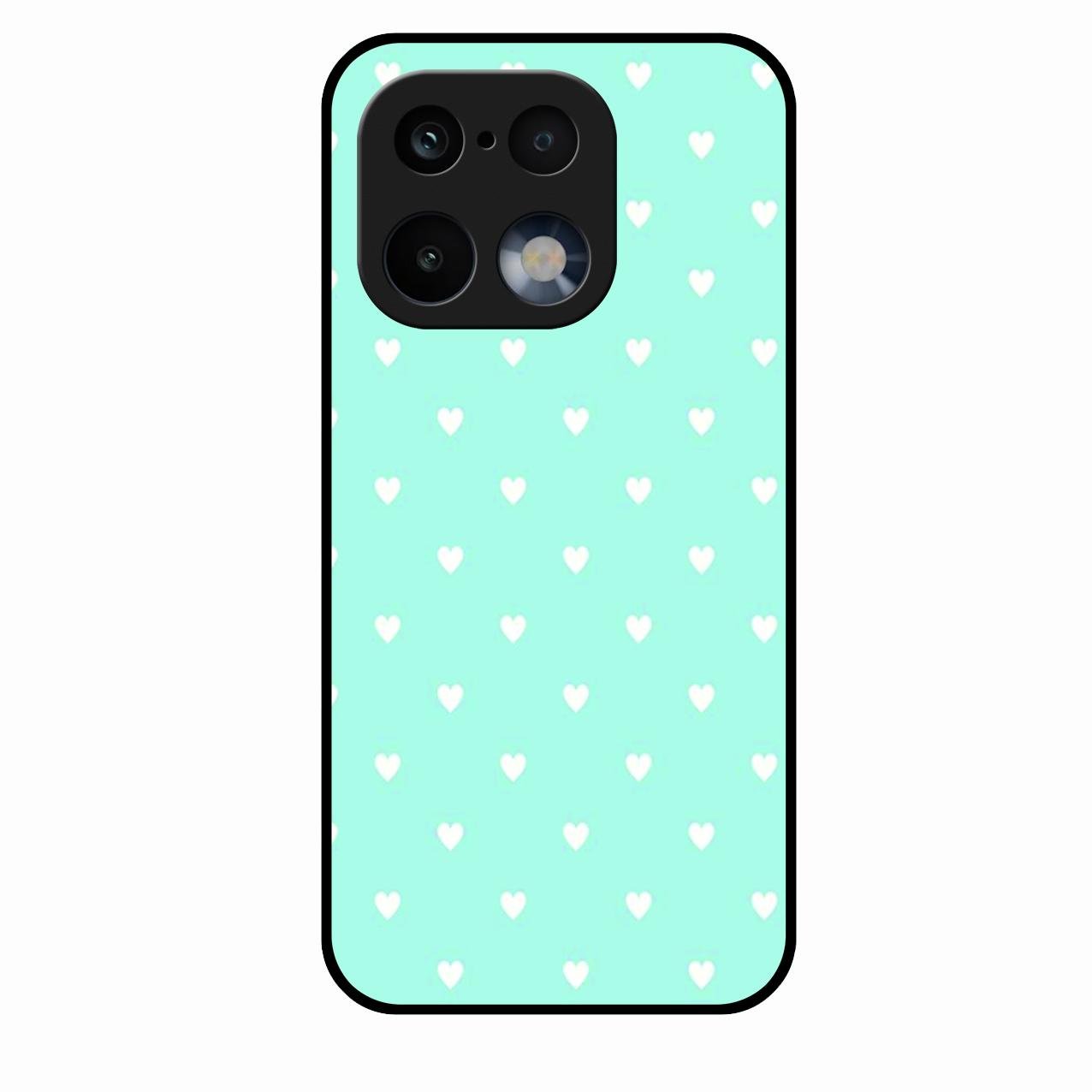 Heart Design Glossy Metal Case Cover For Realme 16 Pro 5G