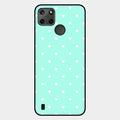 Heart Design Glossy Metal Case Cover For Realme C21Y