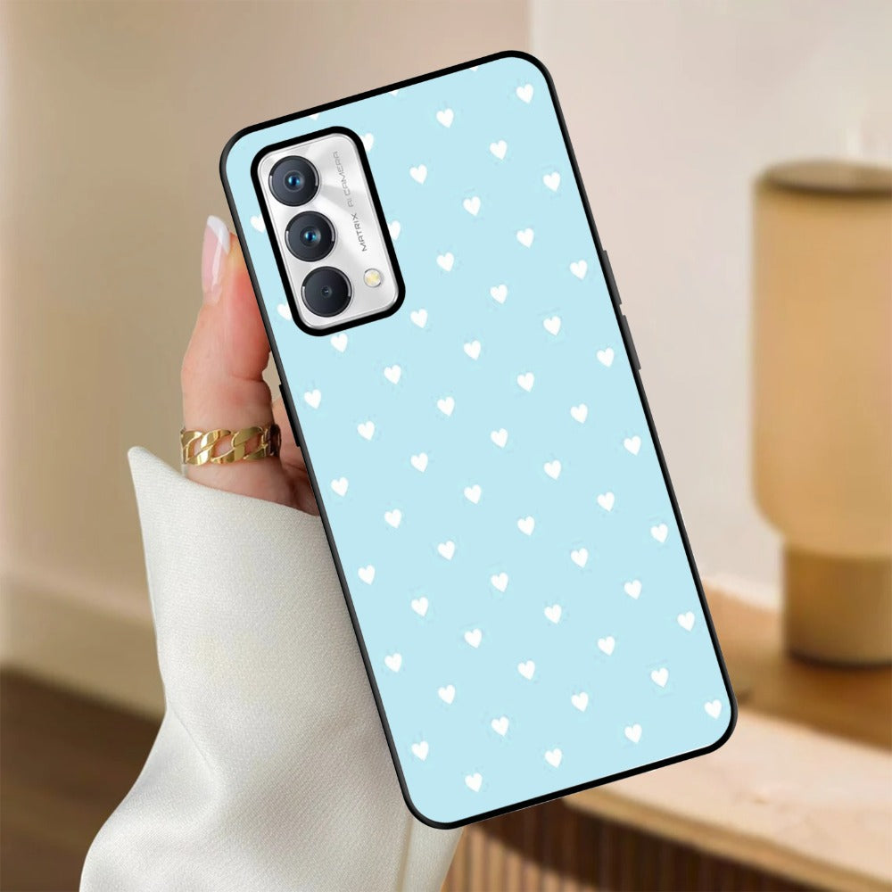 Heart Design Glossy Metal Case Cover For Realme