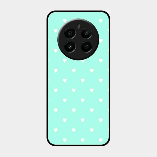 Heart Design Glossy Metal Case Cover For Realme Narzo 70 Pro 5G