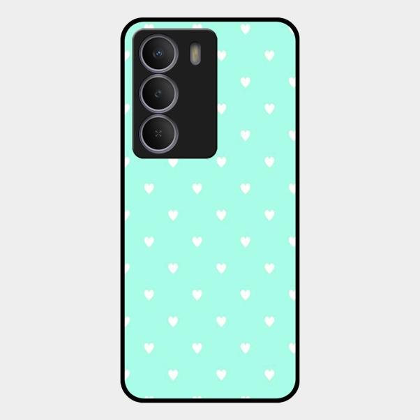 Heart Design Glossy Metal Case Cover For Realme P3 Lite 5G