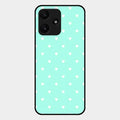 Heart Design Glossy Metal Case Cover For Redmi 12 5G