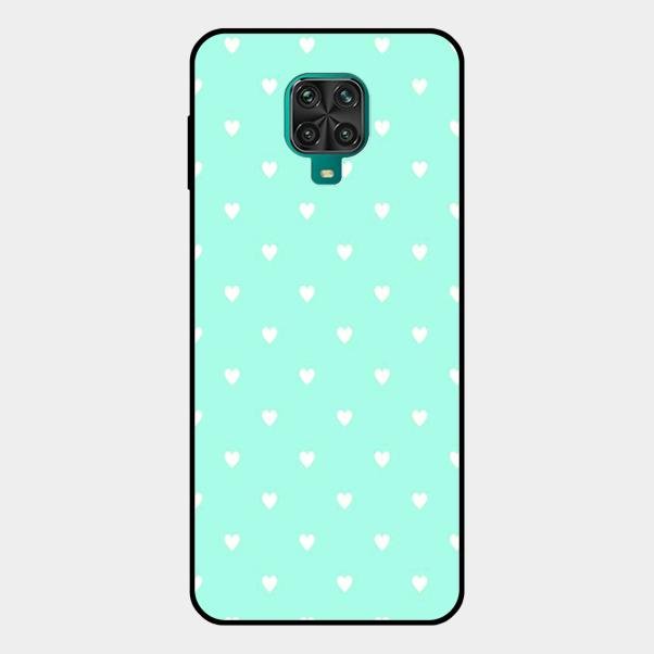 Heart Design Glossy Metal Case Cover For Redmi Note 10 Lite