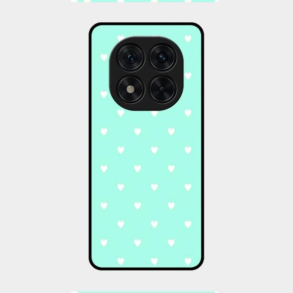 Heart Design Glossy Metal Case Cover For Redmi Note 14 Pro 5G