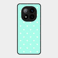 Heart Design Glossy Metal Case Cover For Redmi Note 14 Pro Plus 5G