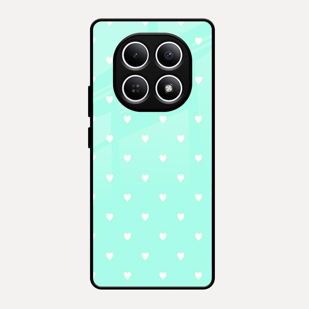 Heart Design Glossy Metal Case Cover For Redmi Note 15 5G