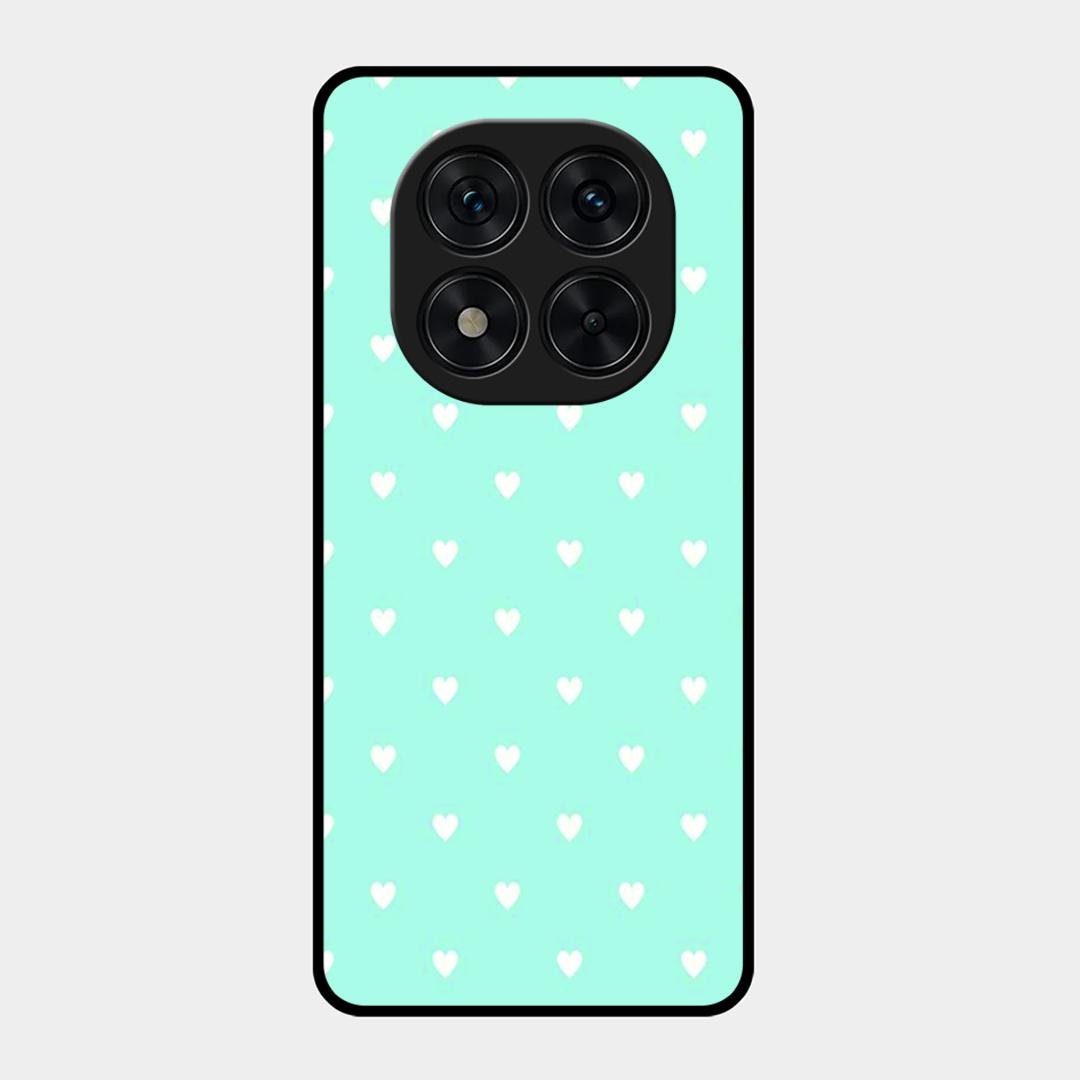 Heart Design Glossy Metal Case Cover For Redmi Note 15 Pro Plus 5G