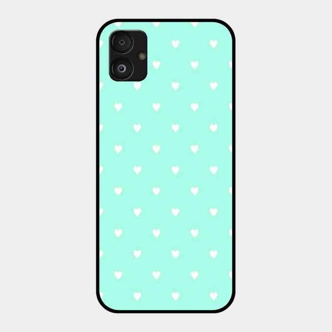 Heart Design Glossy Metal Case Cover For Samsung Galaxy F14 5G