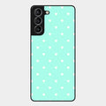Heart Design Glossy Metal Case Cover For Samsung Galaxy S21