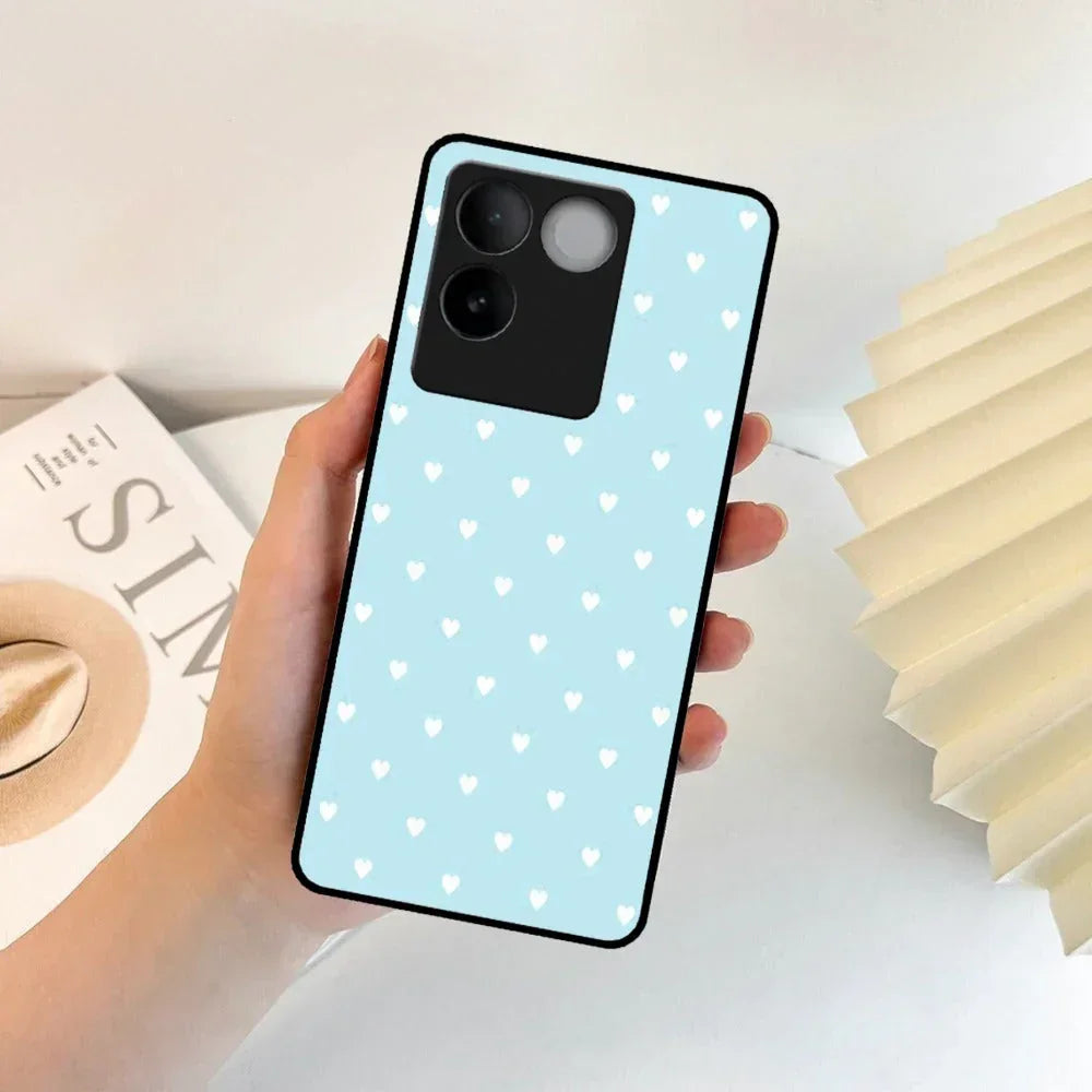 Heart Design Glossy Metal Case Cover For Vivo - ShopOnCliQ
