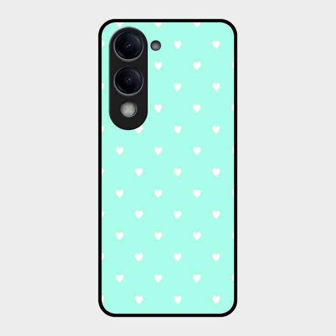 Heart Design Glossy Metal Case Cover For Vivo T4 Lite 5G