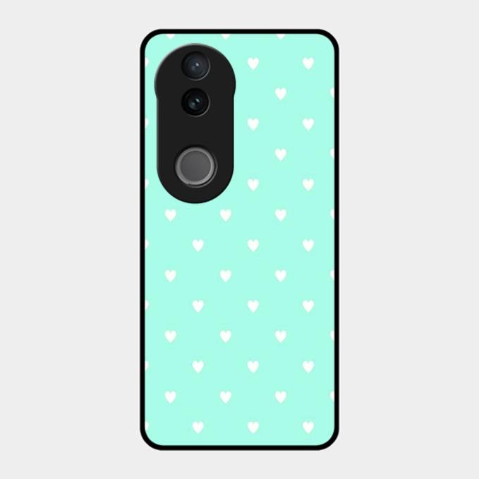 Heart Design Glossy Metal Case Cover For Vivo T4R 5G