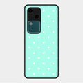 Heart Design Glossy Metal Case Cover For Vivo V30 5G
