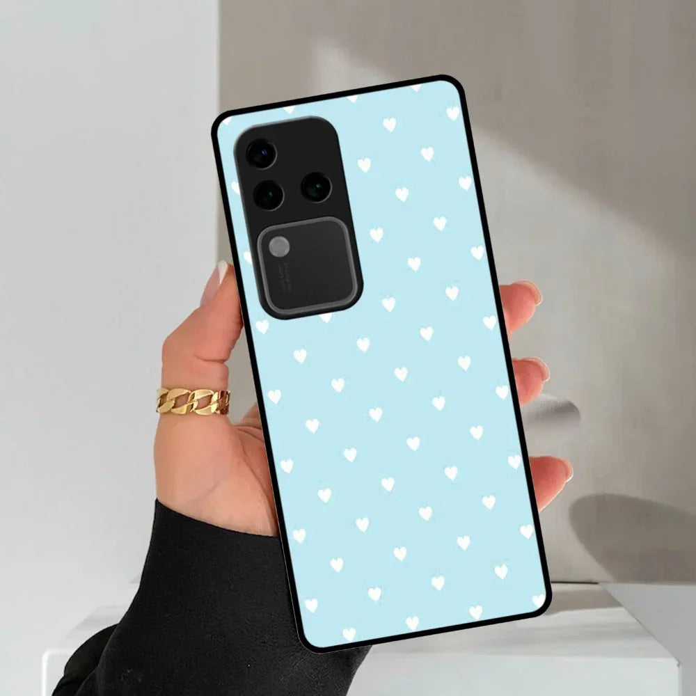 Heart Design Glossy Metal Case Cover For Vivo - ShopOnCliQ