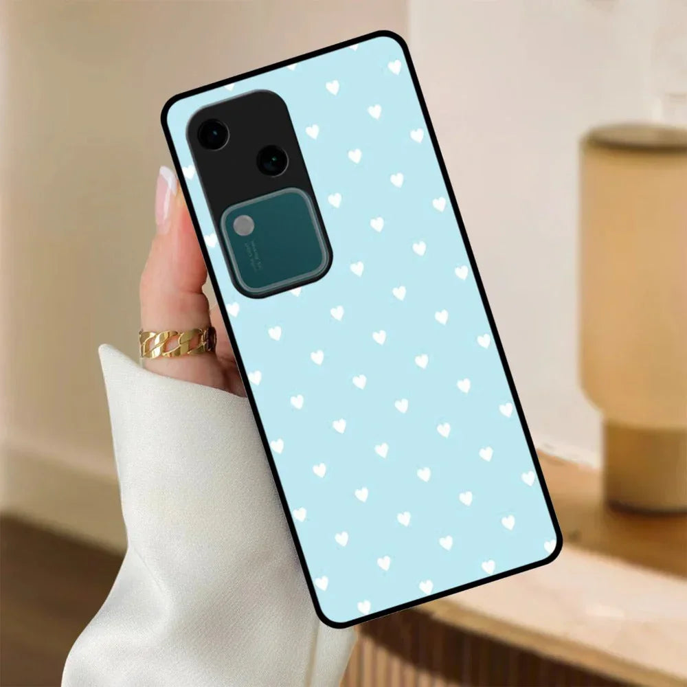 Heart Design Glossy Metal Case Cover For Vivo - ShopOnCliQ
